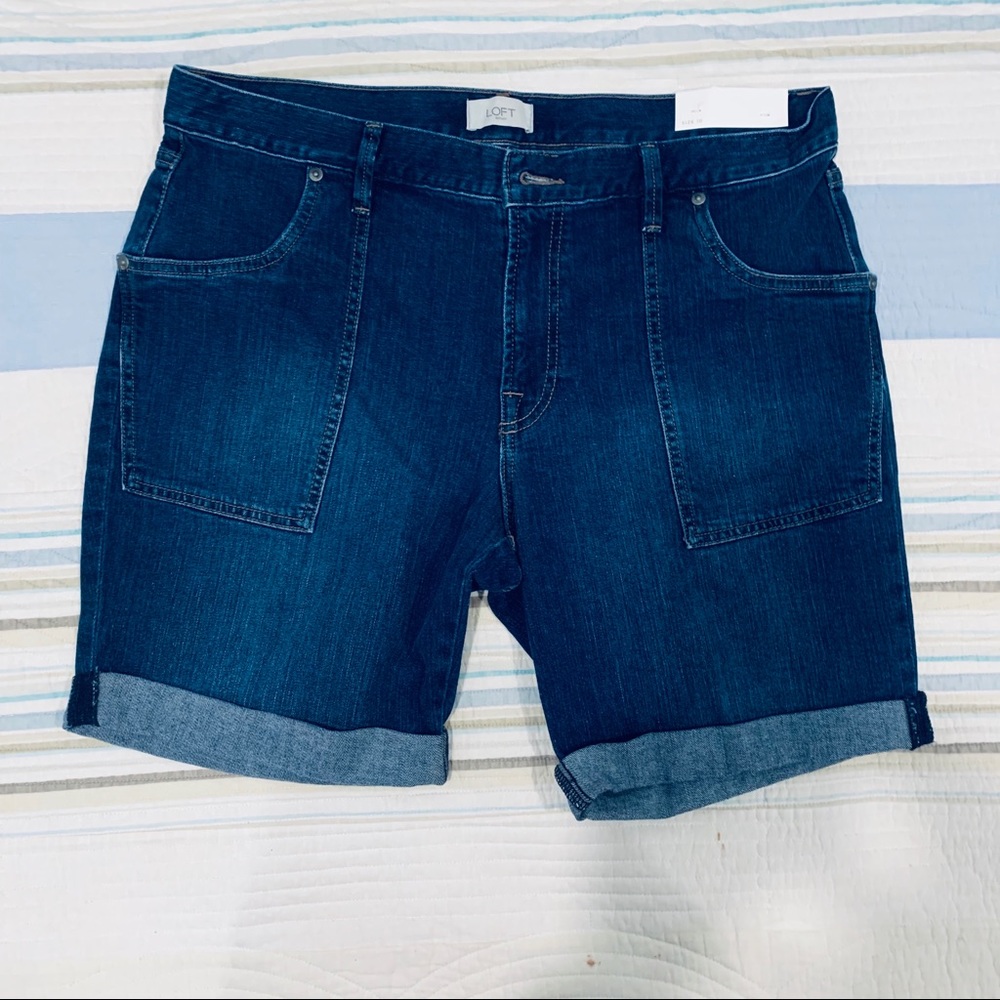 Ann Taylor Loft Boyfriend Shorts Size 10 NWT